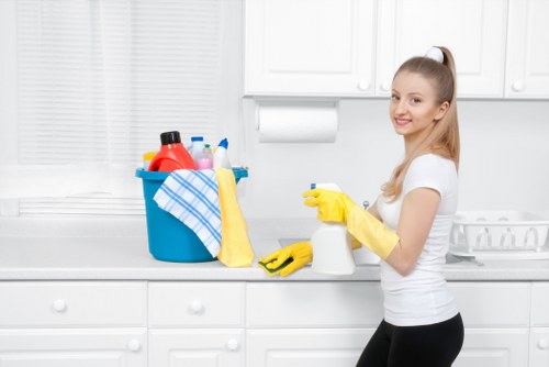 Professional domestic cleaning in a Wembley apartment building