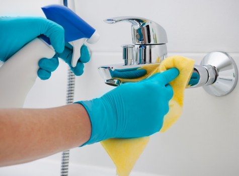 End of tenancy cleaning in Wembley with attention to windows and surfaces